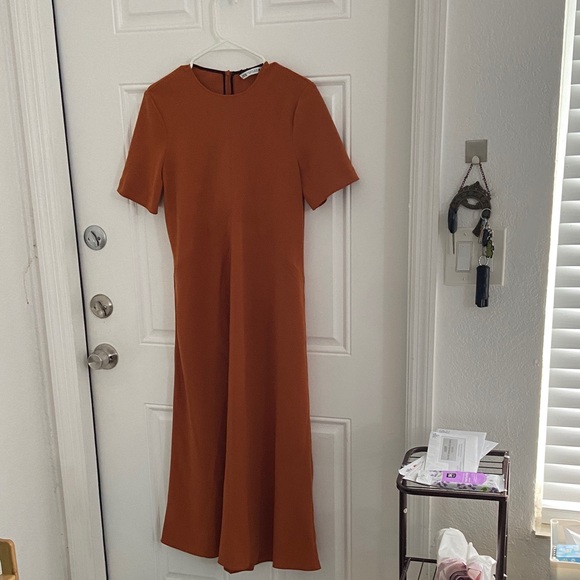 Zara Terracotta Maxi Dress - Picture 1 of 3